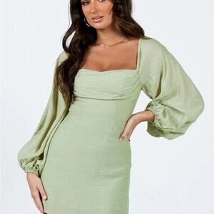 Princess Polly Sage Green Top